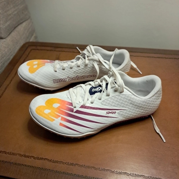 New Balance SD100v4 'White Vibrant Apricot' Size M 6.5 W 8 - Picture 2 of 7